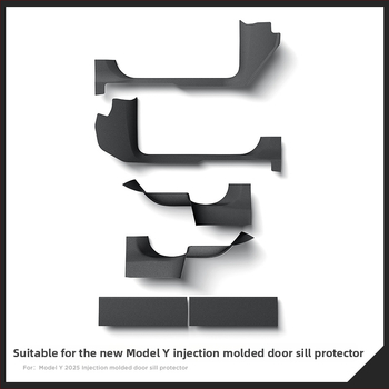 Zunduo Ochranný práh dverí Tesla Model Y s pedálom Anti-Kick pre automatickú prevodovku