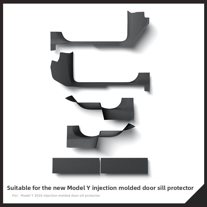 Zunduo Ochranný práh dverí Tesla Model Y s pedálom Anti-Kick pre automatickú prevodovku