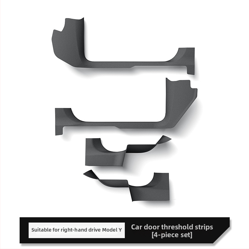 Zunduo Ochranný práh dverí Tesla Model Y s pedálom Anti-Kick pre automatickú prevodovku
