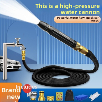 Duș telescopic pentru udare cu presiune înaltă, corp din aliaj, duză din aliaj, mâner cu presiune