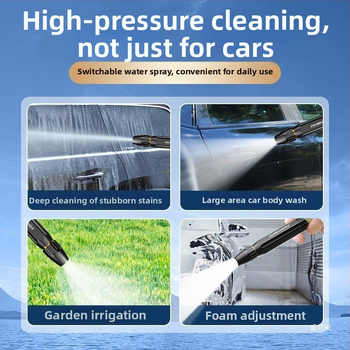 Duș telescopic pentru udare cu presiune înaltă, corp din aliaj, duză din aliaj, mâner cu presiune