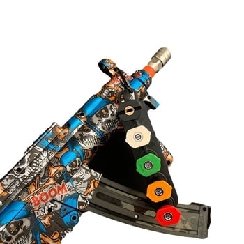 Magasnyomású autómosó pisztoly rozsdamentes fejjel, műanyag fogantyúval, 4500 psi, permetezési távolság 5–10 m