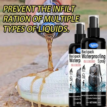 Спрей за водоустойчива обработка на раница, дрехи, обувки, шапка и чадър – 120 g, марка kineshinex, одобрена частна марка