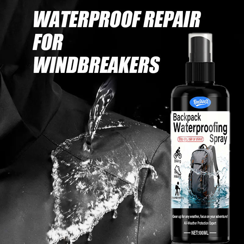 Спрей за водоустойчива обработка на раница, дрехи, обувки, шапка и чадър – 120 g, марка kineshinex, одобрена частна марка