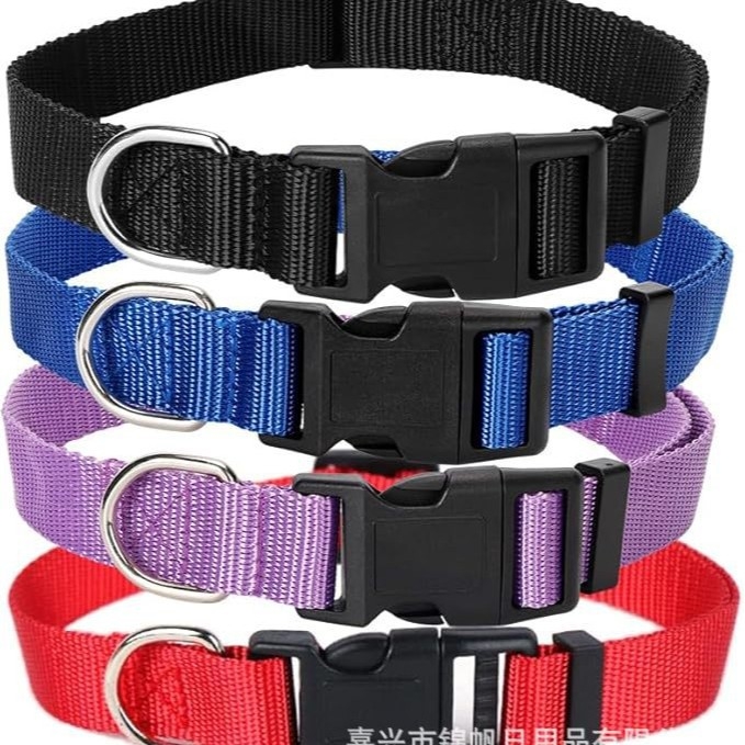 Σετ κολάρων και λουριών για σκύρους - νάιλον, μονοχρωματικό σχέδιο, χαλαρό στυλ, Jinfan