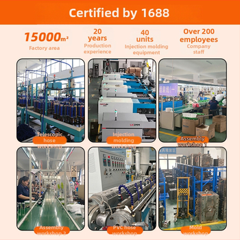 Telescopický vysokotlaký vodný had so striekacou pištoľou, vnútorný priemer 6 mm, materiál TPE, Shane