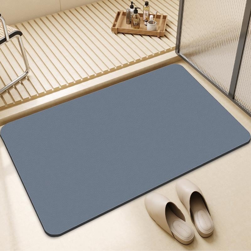 Négyzet alakú diatom mud fürdőszobai lábtörlő, csúszásmentes, nedvszívó, mosható