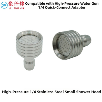 Vysokotlaková autoumyvacia pištol, 1/4 rýchlospojka, nerezová oceľ — telo pištole, spoj a tryska z nerezovej ocele, maximálny tlak 250