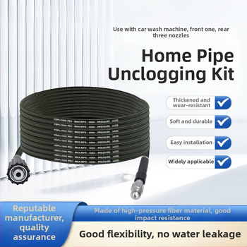 Vysokotlaký odblokovací nástroj na potrubia pre domáce použitie – Nylon a nerezová oceľ, 1,0 kg, rozhranie zinkovej zliatiny, tryska z hliníkovej zliatiny