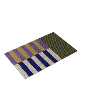 Ulanduo PVC ulazna podloga sa silk-circle dizajnom – kvadratni oblik, prugasti i geometrijski uzorak, rezanje po narudžbi, protuklizno