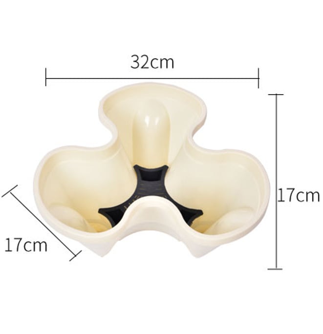 Cvjetni lonac s trodimenzionalnim višeslojnom posudom za uzgoj povrća i jagoda, plastični