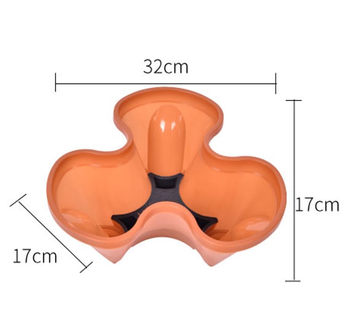Cvjetni lonac s trodimenzionalnim višeslojnom posudom za uzgoj povrća i jagoda, plastični
