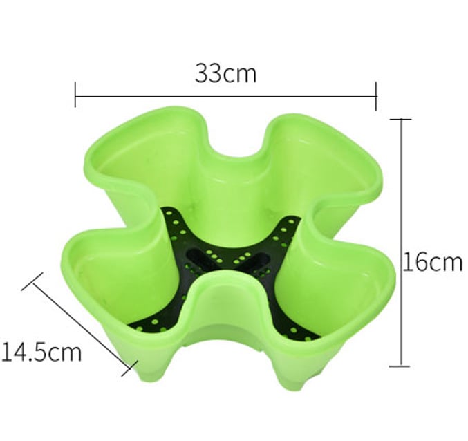 Cvjetni lonac s trodimenzionalnim višeslojnom posudom za uzgoj povrća i jagoda, plastični