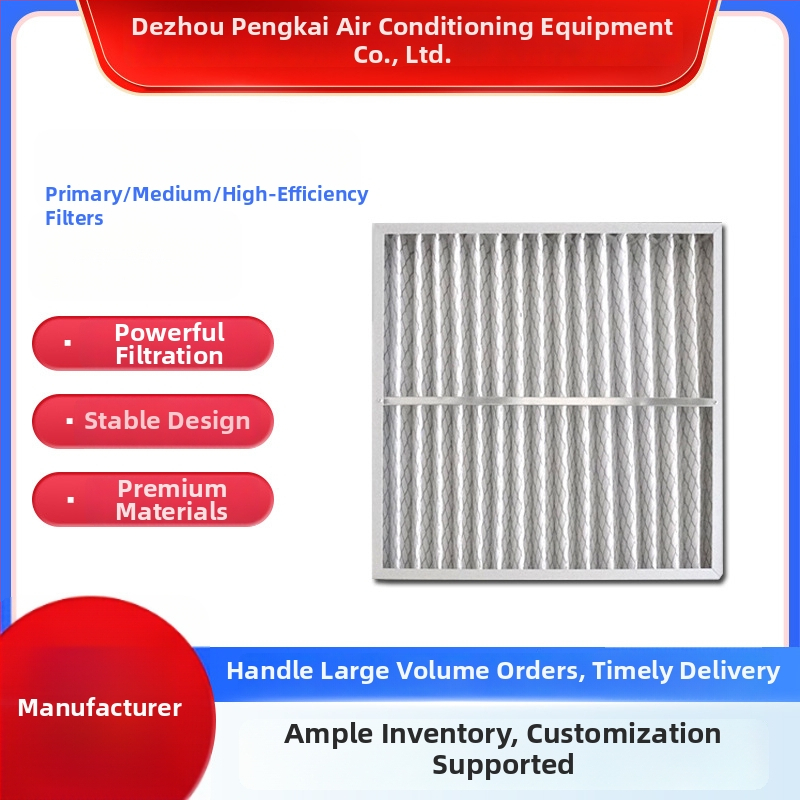 Pengkai Keskse kliimaseadme kottfiltrid – mitte-kanga materjal, keskmise-kõrge efektiivsus, tolmu eemaldamine ja puhastamine (plaat-tüüpi filtrid)