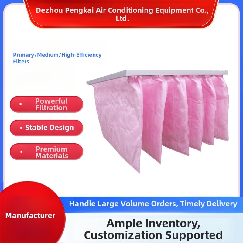 Pengkai Keskse kliimaseadme kottfiltrid – mitte-kanga materjal, keskmise-kõrge efektiivsus, tolmu eemaldamine ja puhastamine (plaat-tüüpi filtrid)