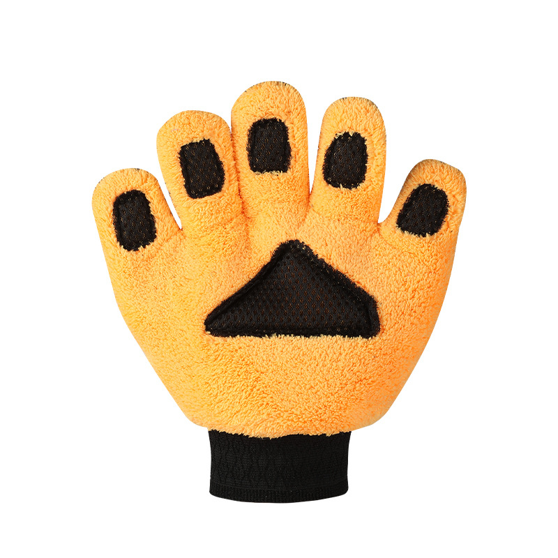 Pet prstiju rukavice za pranje automobila, dvostrane, Coral Fleece