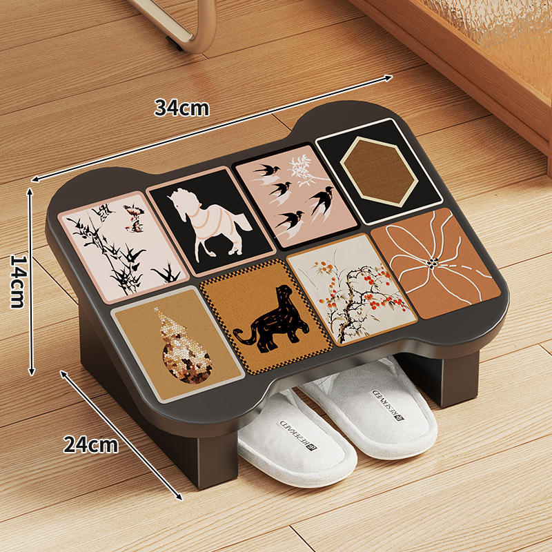 Podloga za stopala za uredsku radnu postaju, moderne minimalistički dizajn, konstrukcija od guste ploče i drvenim jezgramom (Model 2236199459588147840)