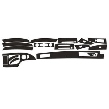 BMW E60 belső karbon szál mintázatú védő fólia – dekoratív matrica ABS anyagból az 03-10-es 5-ös sorozathoz (525i, 530i, 528xi, 535d, 530d, 530xi, 535i)