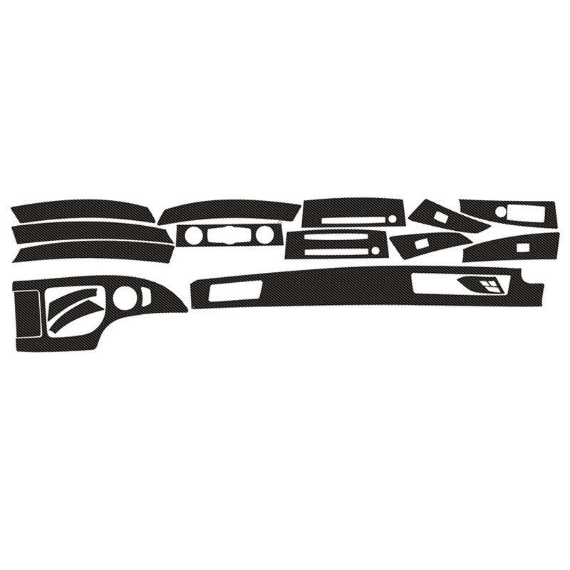 BMW E60 belső karbon szál mintázatú védő fólia – dekoratív matrica ABS anyagból az 03-10-es 5-ös sorozathoz (525i, 530i, 528xi, 535d, 530d, 530xi, 535i)