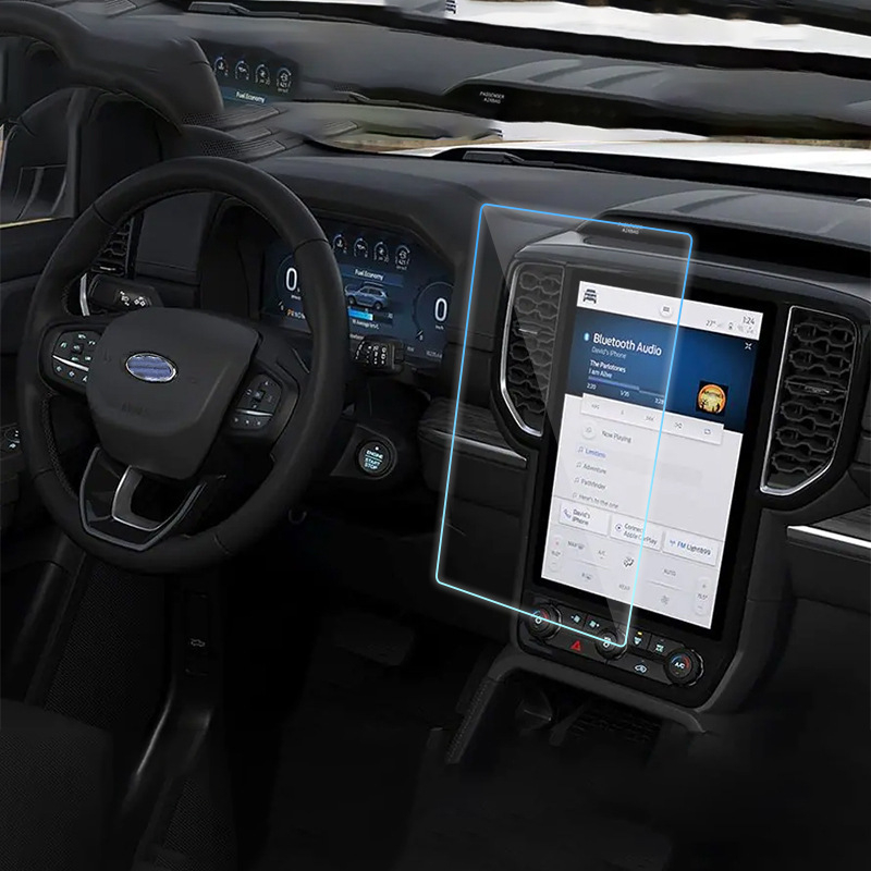 Stakleni zaštitni film za Ford navigacijski zaslon – otporan na ogrebotine i habanje, otporan na otiske prstiju