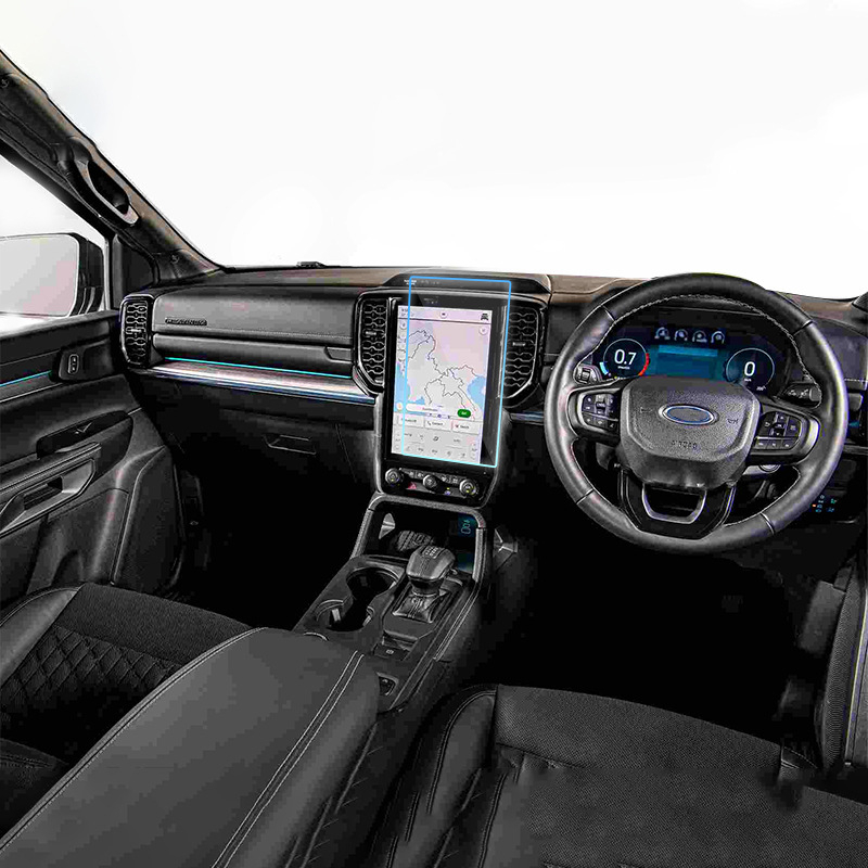 Stakleni zaštitni film za Ford navigacijski zaslon – otporan na ogrebotine i habanje, otporan na otiske prstiju