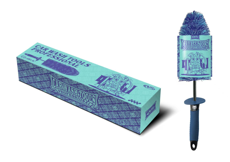 Autómosó kefe rendkívül puha sörtékkel, anyagok: PP + TPE + magas rugalmú szálak; márka: Qili Its Power; testreszabás elérhető.