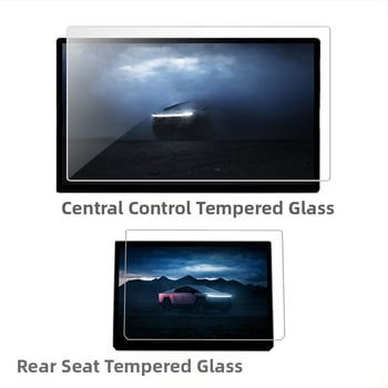 Tesla Cybertruck navigačné zobrazenie ochranné sklo z kaleného skla, odolné proti škrabaniu, proti otlačkom prstov