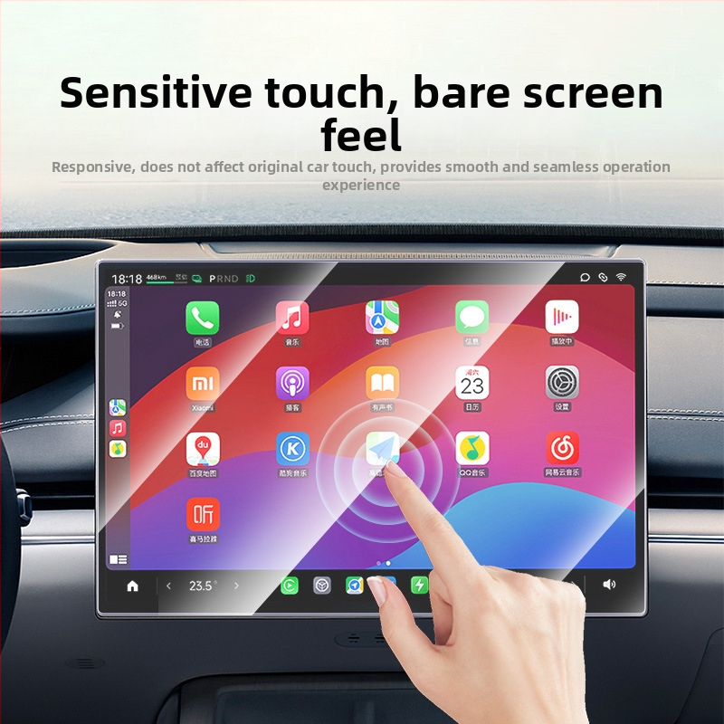 Ochranné sklo pre obrazovku auta Xiaomi SU7 - kalené sklo, odolné proti škrábaniu a opotrebeniu, proti odtlačkom prstov, sklenená fólia pre centrálnu navigáciu