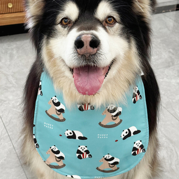 Fejlesztett kutyanyálvédő kendő nagytestű hosszú szőrű fajtákhoz — mellkasi védelem Samoyed és Alaszkai malamut számára
