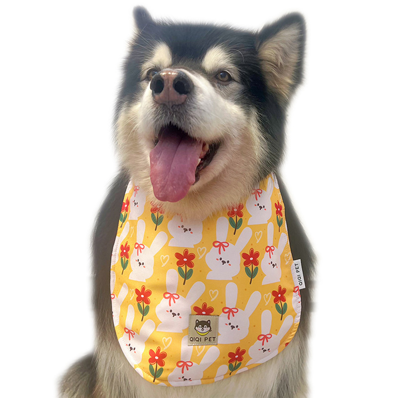 Fejlesztett kutyanyálvédő kendő nagytestű hosszú szőrű fajtákhoz — mellkasi védelem Samoyed és Alaszkai malamut számára