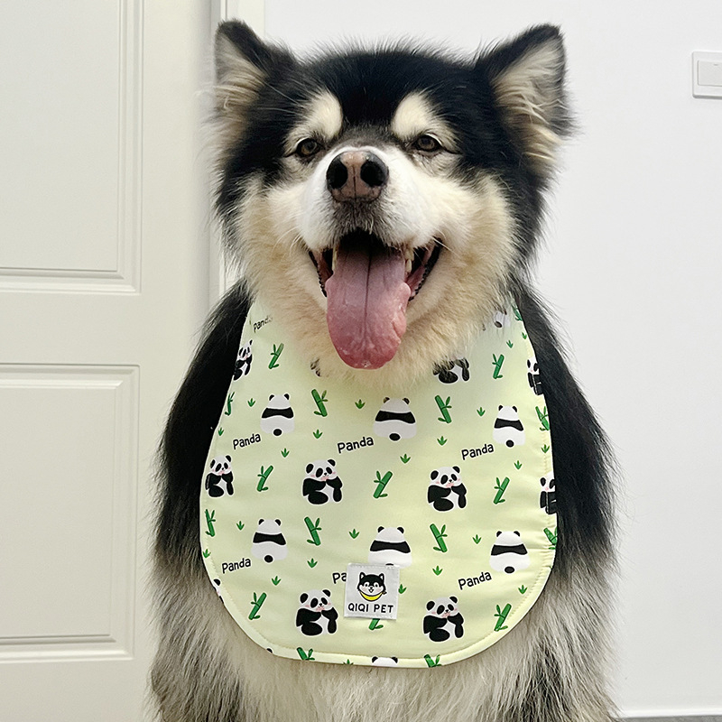 Fejlesztett kutyanyálvédő kendő nagytestű hosszú szőrű fajtákhoz — mellkasi védelem Samoyed és Alaszkai malamut számára