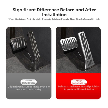 Podložka pedálu z hliníkovej zliatiny pre L90/L60 – protišmykové interiérové dekoratívne príslušenstvo pre automatickú prevodovku