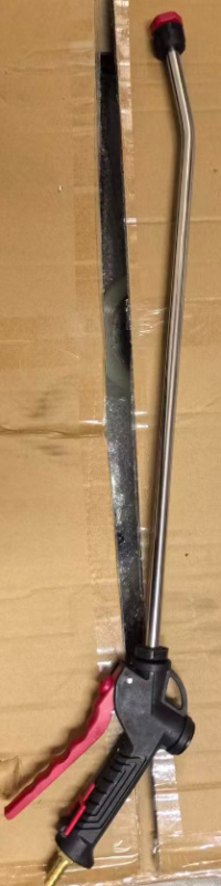 Pištolj za pranje automobila visokog tlaka, vrh od metalne legure (nerđajući čelik/mosadz), plastična ručka, pogodan za poljoprivrednu i šumarsku navodnjavanje, težina 398 g