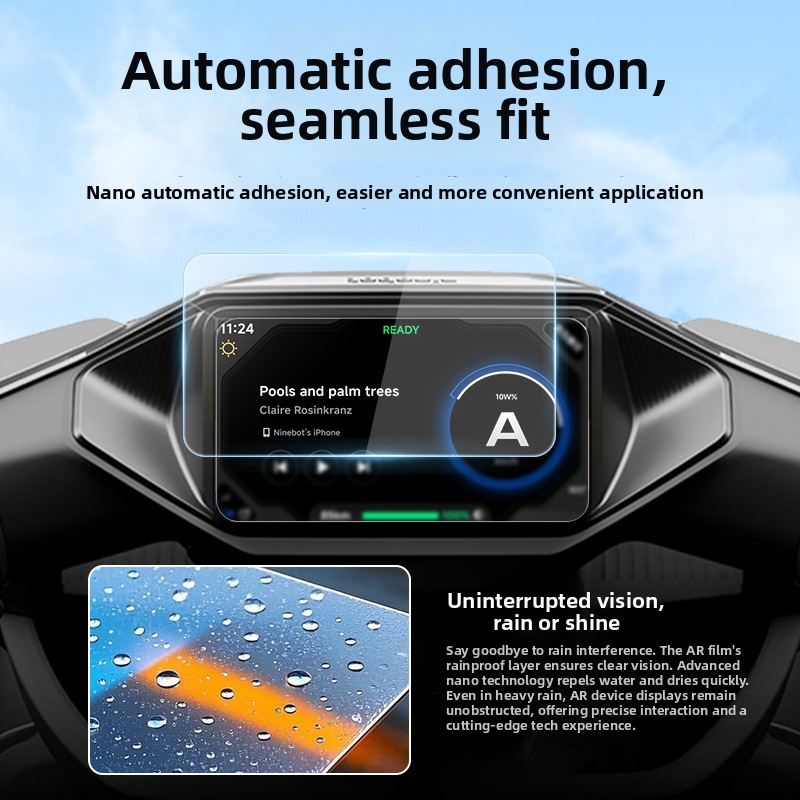 AR film protivsjajnog za zaslon instrument ploče No.9 M395Cmax EV — Materijal: AR anti-refleksijski navigacijski film; Šifra proizvoda: F2Z110; Pozicija: navigacijski zaslon; Kompatibilno s: No.9 električni automobil; Značajke: otporan na ogrebotine, otpor