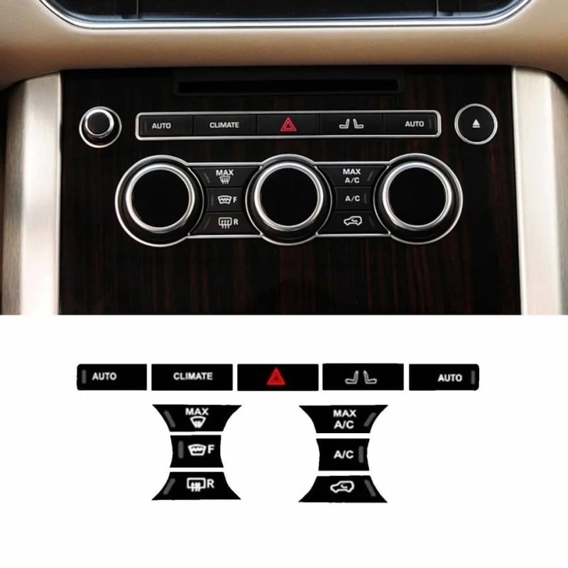 Unutarnja naljepnica za gumb načina klimatizacije Range Rover Sport 2013–2017, Che Anchi, ABS i nehrđajući čelik, model 0904