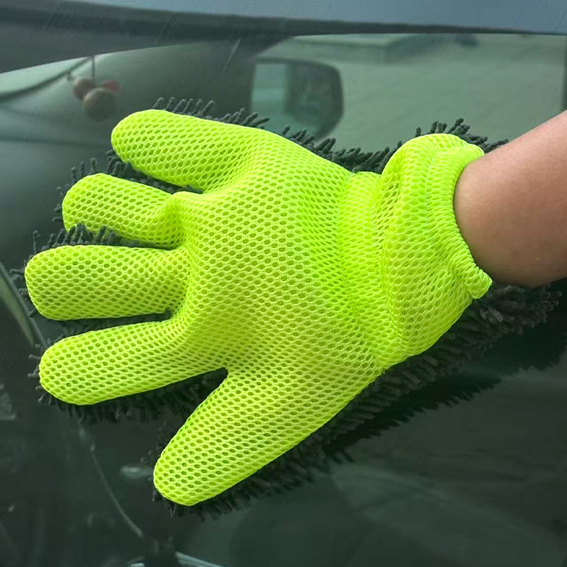 Rukavice za čišćenje automobila - chenille coral fleece, fleksibilan dizajn, marka Nothing, bez prilagodbi