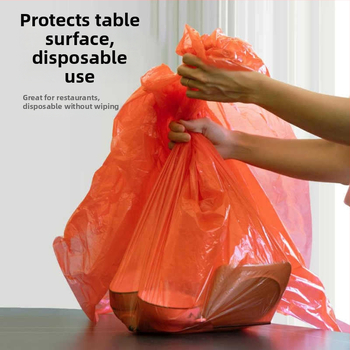 Jednokratni stolnjak, plastični (PE/polyetilen), kvadratnog oblika, standardne debljine, moguć tisak loga, 10 komada u pakiranju, rok trajanja 5 godina