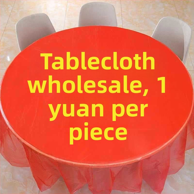 Față de masă de unică folosință, plastic (PE/polyetilen), formă pătrată, grosime standard, imprimare logo posibil, 10 buc. într-un ambalaj, valabilitate 5 ani