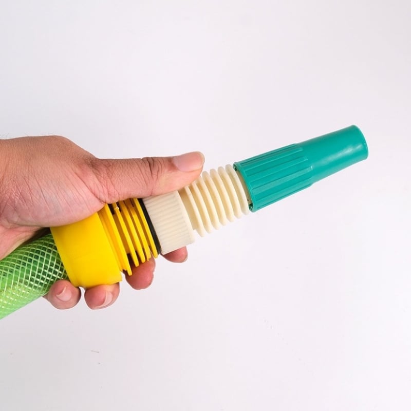 Cap de irigare pentru grădină – cap de aspersor pentru furtun și pistol de apă pentru irigarea grădinii și a legumelor (Cod produs: Al891865519567; conexiune furtun; cap de aspersor; pistol de apă)