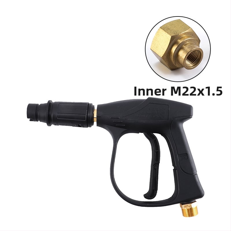 Viskokotlačna vodena pištolj za kućno pranje auta, bakrena glava pištolje, ručka od inženjerskih plastika, domet prskanja 10 m, tlak 1600 PSI