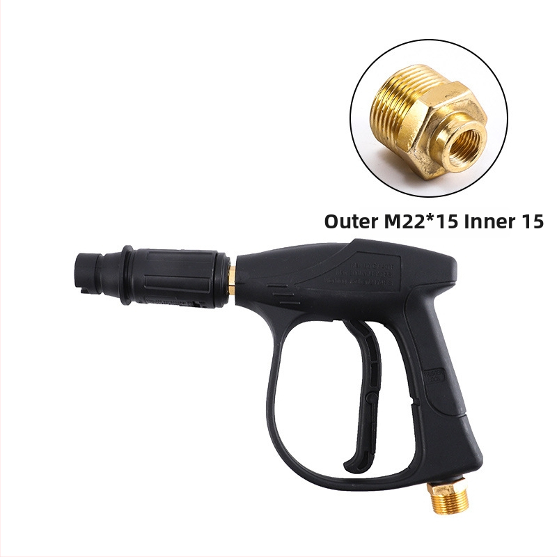 Viskokotlačna vodena pištolj za kućno pranje auta, bakrena glava pištolje, ručka od inženjerskih plastika, domet prskanja 10 m, tlak 1600 PSI