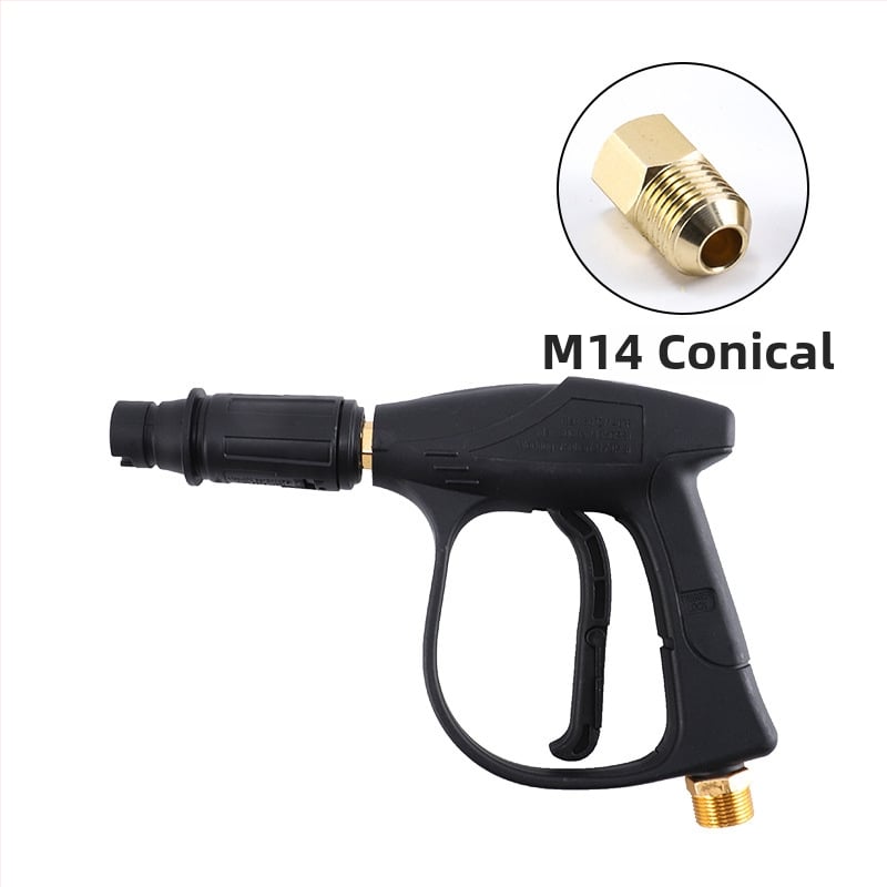 Viskokotlačna vodena pištolj za kućno pranje auta, bakrena glava pištolje, ručka od inženjerskih plastika, domet prskanja 10 m, tlak 1600 PSI