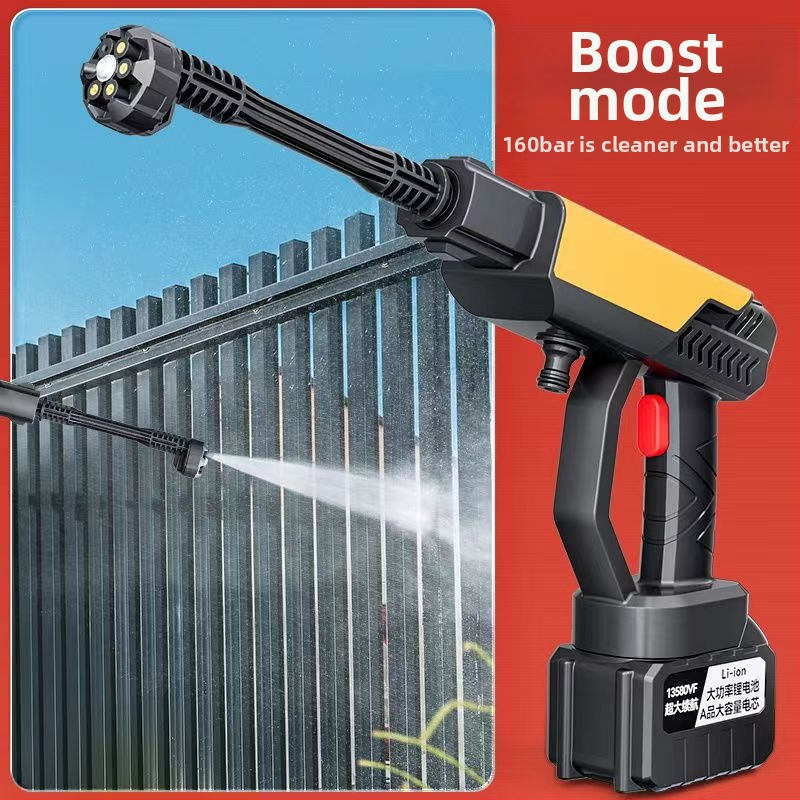 Πιστόλι Πλυσίματος Αυτοκινήτου, Ασύρματο Υψηλής Πίεσης Φορητός Πλυστήρας, Μοντέλο 9105, 55 bar, 3–4 L/min, 110–220 V, ABS με χαλκού εξαρτήματα