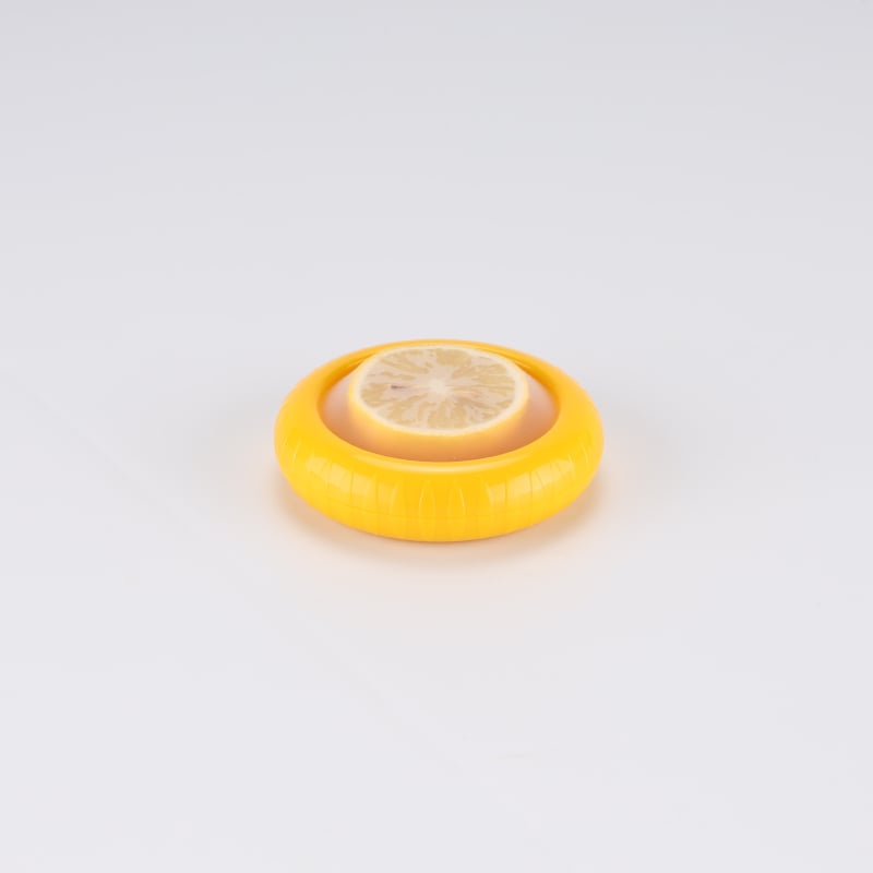 Cutie pentru fructe de păstrarea prospețimii, cu folie de silicon pentru felii de lămâie — sigilată pentru frigider, capacitate sub 300 ml, un singur strat, păstrare termică