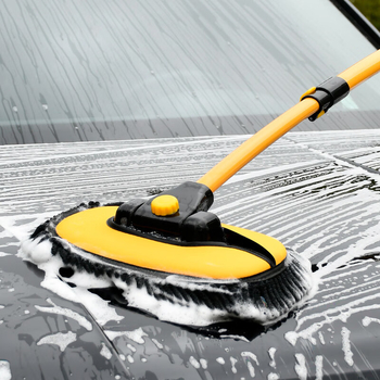 CHONGTENG Aluminijska legura teleskopijski mop za pranje automobila — siguran za lak, četka za čišćenje i alat za uklanjanje prašine