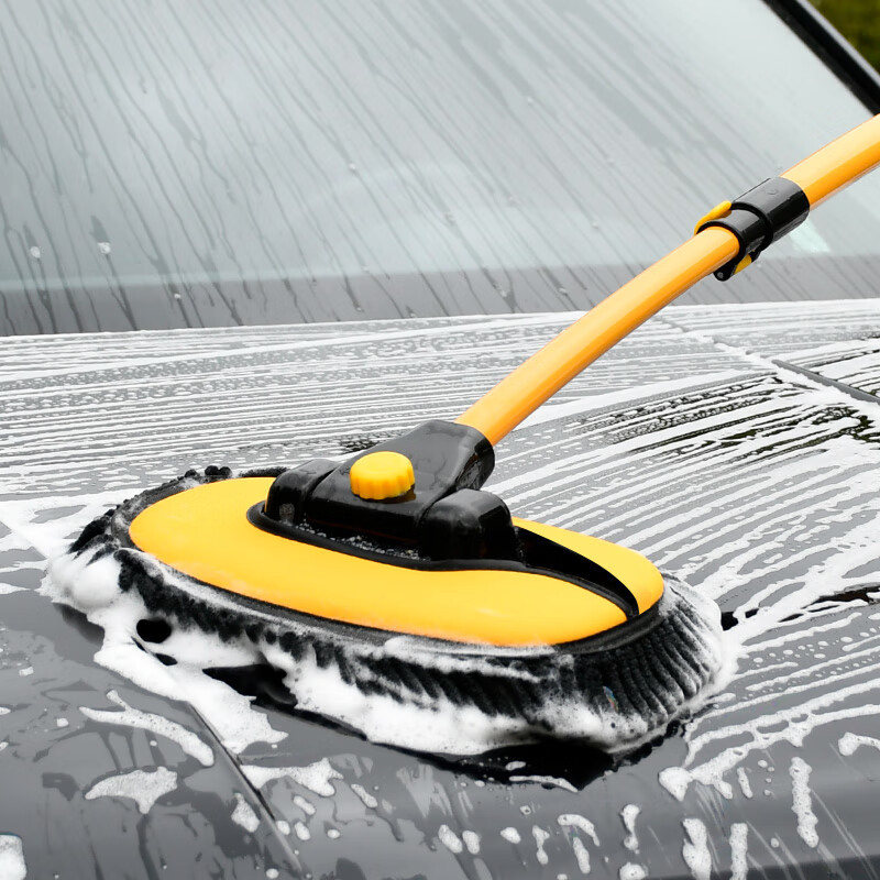 CHONGTENG Aluminijska legura teleskopijski mop za pranje automobila — siguran za lak, četka za čišćenje i alat za uklanjanje prašine