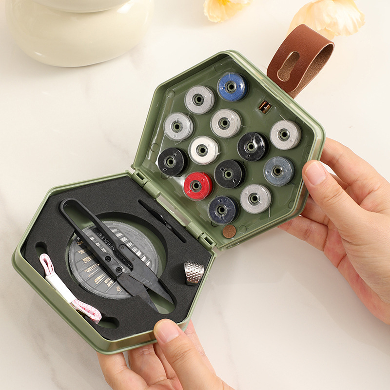 Prijenosna džepna kutija za šivanje, plastična kutija, 50 komada, 300 g, minimalistički stil, lagani luksuz