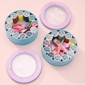 Hordozható varródoboz – vas doboz, varródoboz sorozat, 150 g tömeg, egyszerű stílus