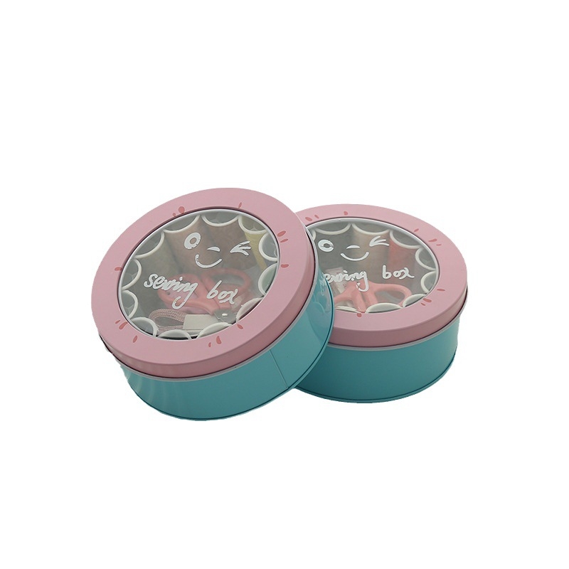 Hordozható varródoboz – vas doboz, varródoboz sorozat, 150 g tömeg, egyszerű stílus