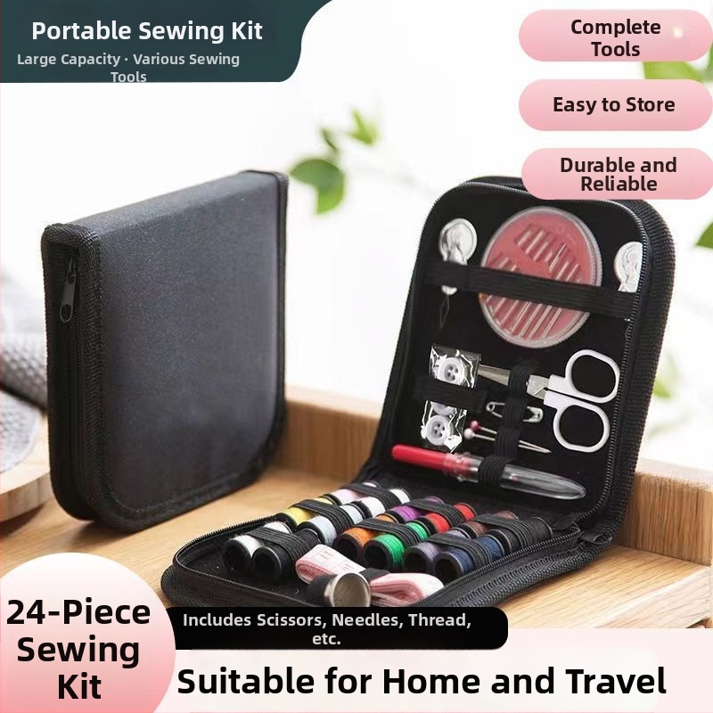 Varrókészlet – nagy kapacitású, hordozható, szövetanyagból készült, kézi varráshoz